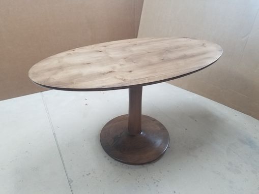 Custom Made Custom Oval Dining Room Table In Knotty Alder