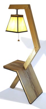 Custom Made Floor Lamp Table