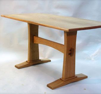 Custom Made Cherry Trestle Table
