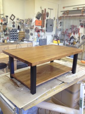 Custom Made Hickory Contemporary Coffee Table