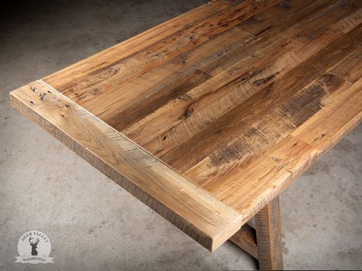 Custom Made Reclaimed Wood Dining Table, Barnwood Table, Farmhouse Table