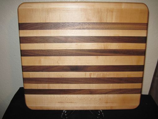 Custom Made Maple & Black Walnut Face Grain Cutting Board