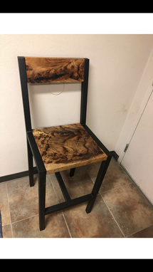 Custom Made Pecan Stool/Chair