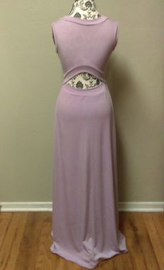 Custom Made Long Dress With Open Back Detail