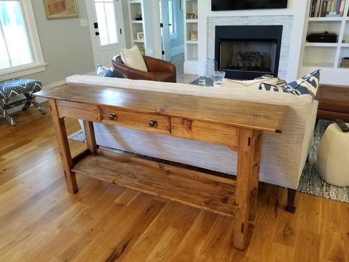 Custom Made Rustic Sofa Table