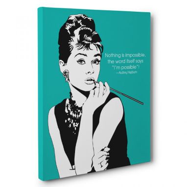 Custom Made Audrey Hepburn Quotes Canvas Wall Art