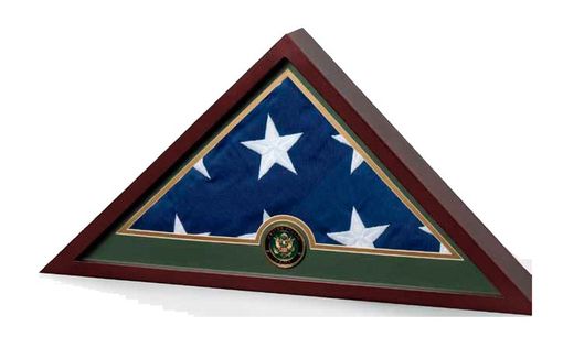Custom Made Flag Frame - Army, Army Flag Display Case