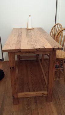 Custom Made Reclaimed Chestnut Breakfast Table