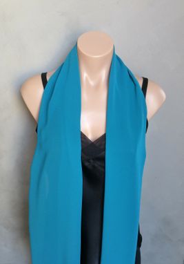 Custom Made Teal Chiffon