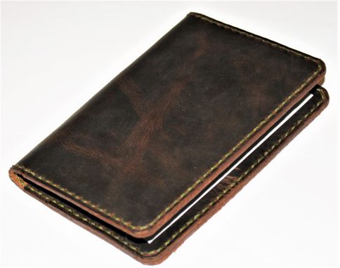 Custom Made Jp Leathercraft Handmade Passport Wallet Blackjack Crazyhorse Leather