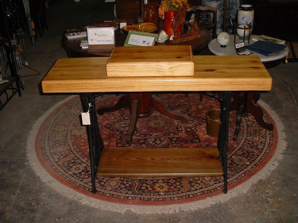 Custom Made Repurposed Sushi Charcuterie Butcher Block Style Prep Table