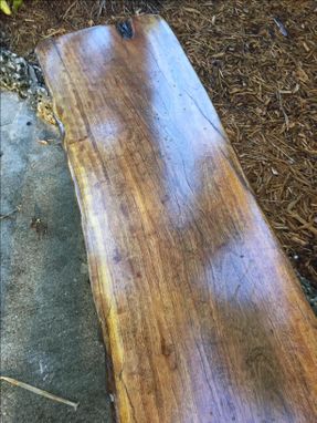 Custom Made Tropical Almond Garden Bench