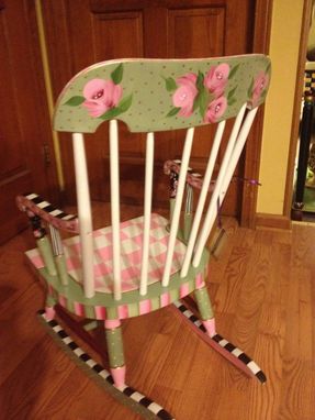 Custom Made Painted Childs Rocking Chair Custom Colors And Designs