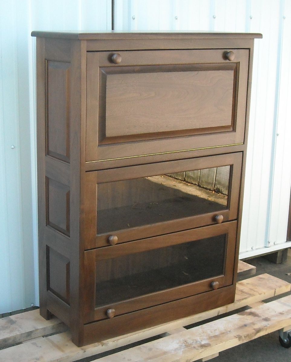 Hand Made Barrister Bookcase Drop Front Computer Desk By Tom Kies