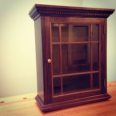 Custom Made Hanging Wall Cabinet In Walnut