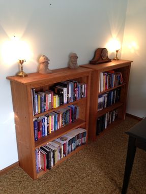 Custom Made Reclaimed Oak Book Shelves