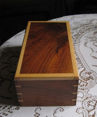Hand Crafted Handmade Hinged Wood Document, Jewelry Box 