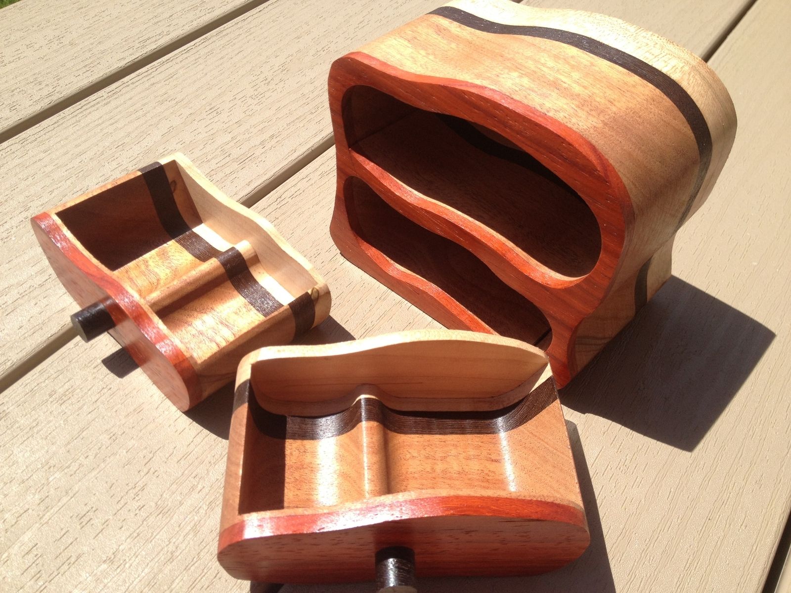 Handmade Bandsaw Jewelry Boxes by Live Edge Woodcrafts