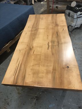 Custom Made Ready To Go, 2 Person Desk Or Small Dining Table, Unusual Local Maple