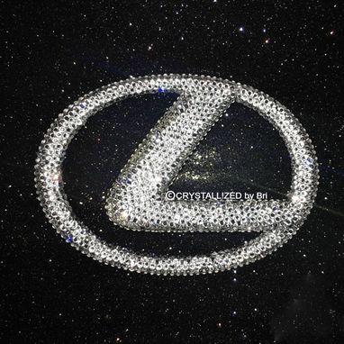Custom Made Lexus Crystallized Car Emblem Bling Genuine European Crystals Bedazzled