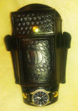 Custom Made Large Iphone Survival Cuff With Automatic Watch Aka Cowboy Cuff