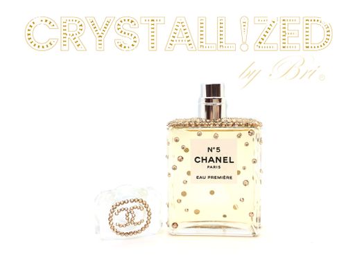 Custom Made Custom Crystallized Chanel No. 5 Perfume Bottle Beauty Bling Genuine European Crystals Bedazzled