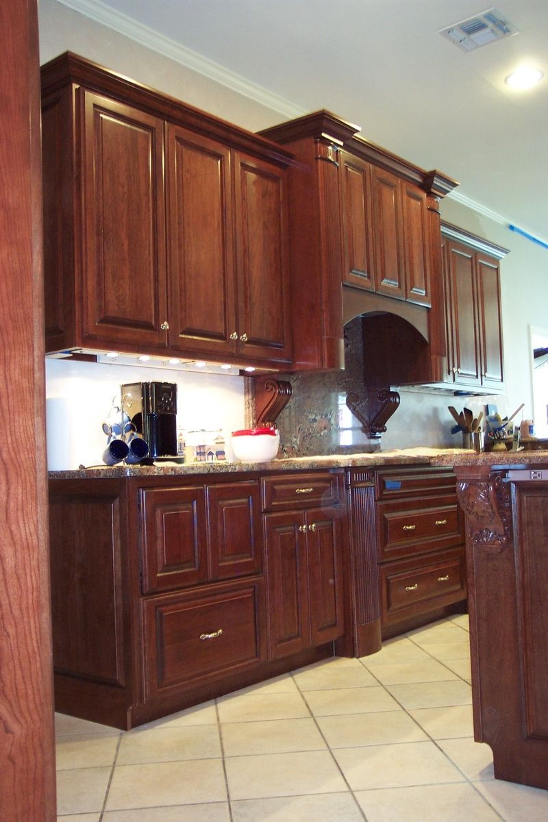 Hand Made Custom Kitchen Cherry Wood By Specialty Furniture