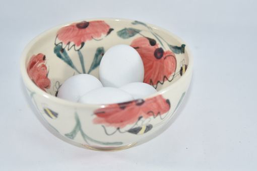 Custom Made Set Of Four: Handmade Ceramic Soup Bowl For Salad, Cereal Or Ice Cream