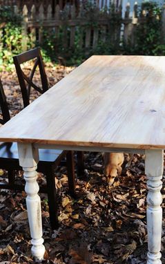 Custom Made Rustic Cypress Dining Table