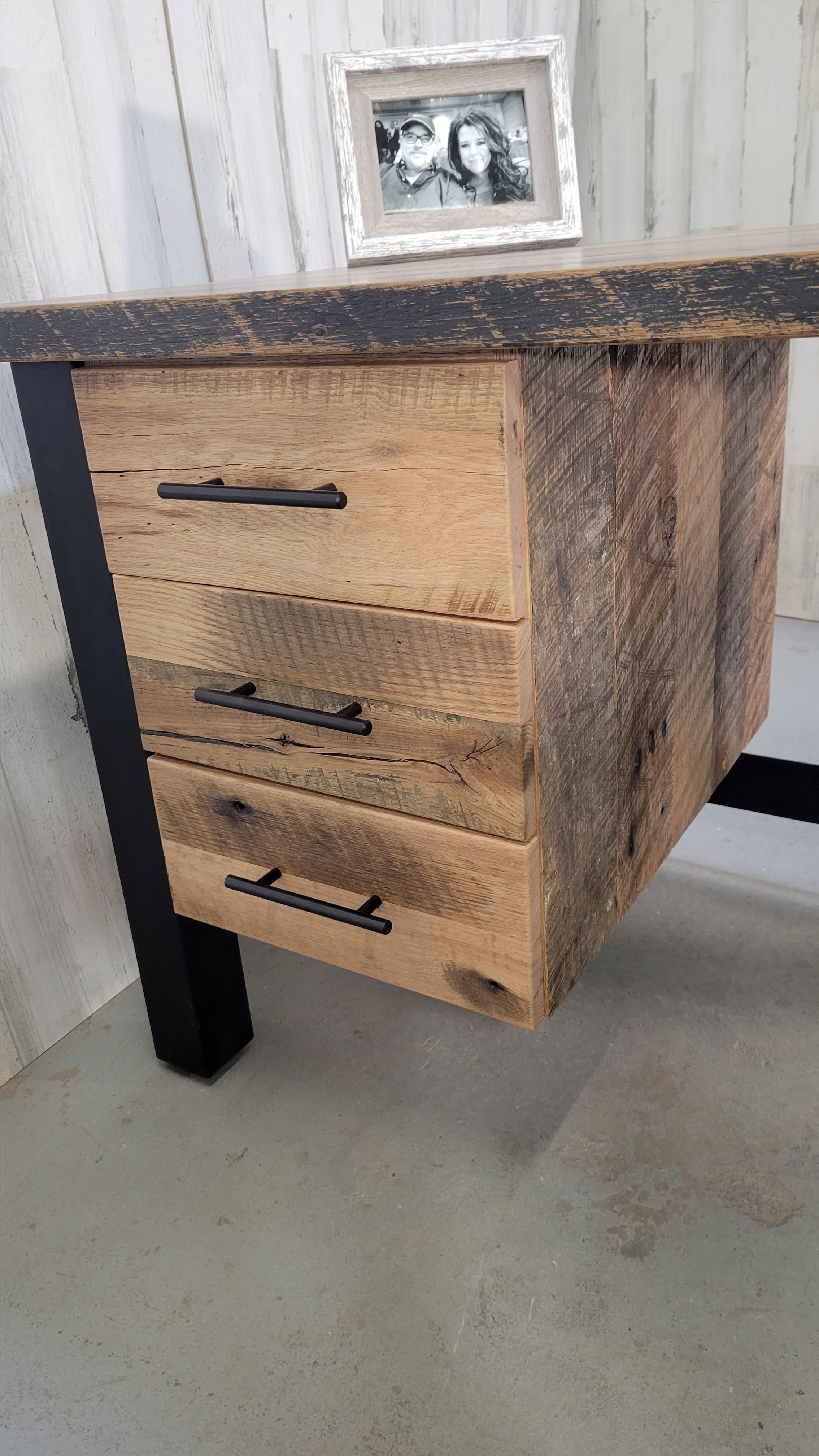 Buy Custom Reclaimed Wood Office Desk, Barnwood Computer Desk, Corner ...