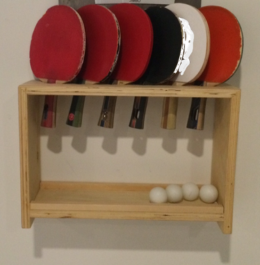 Custom Made Ping Pong Paddle And Ball Holder