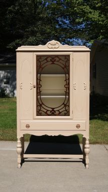 Custom Made Restored And Refinished Dining Room Hutch