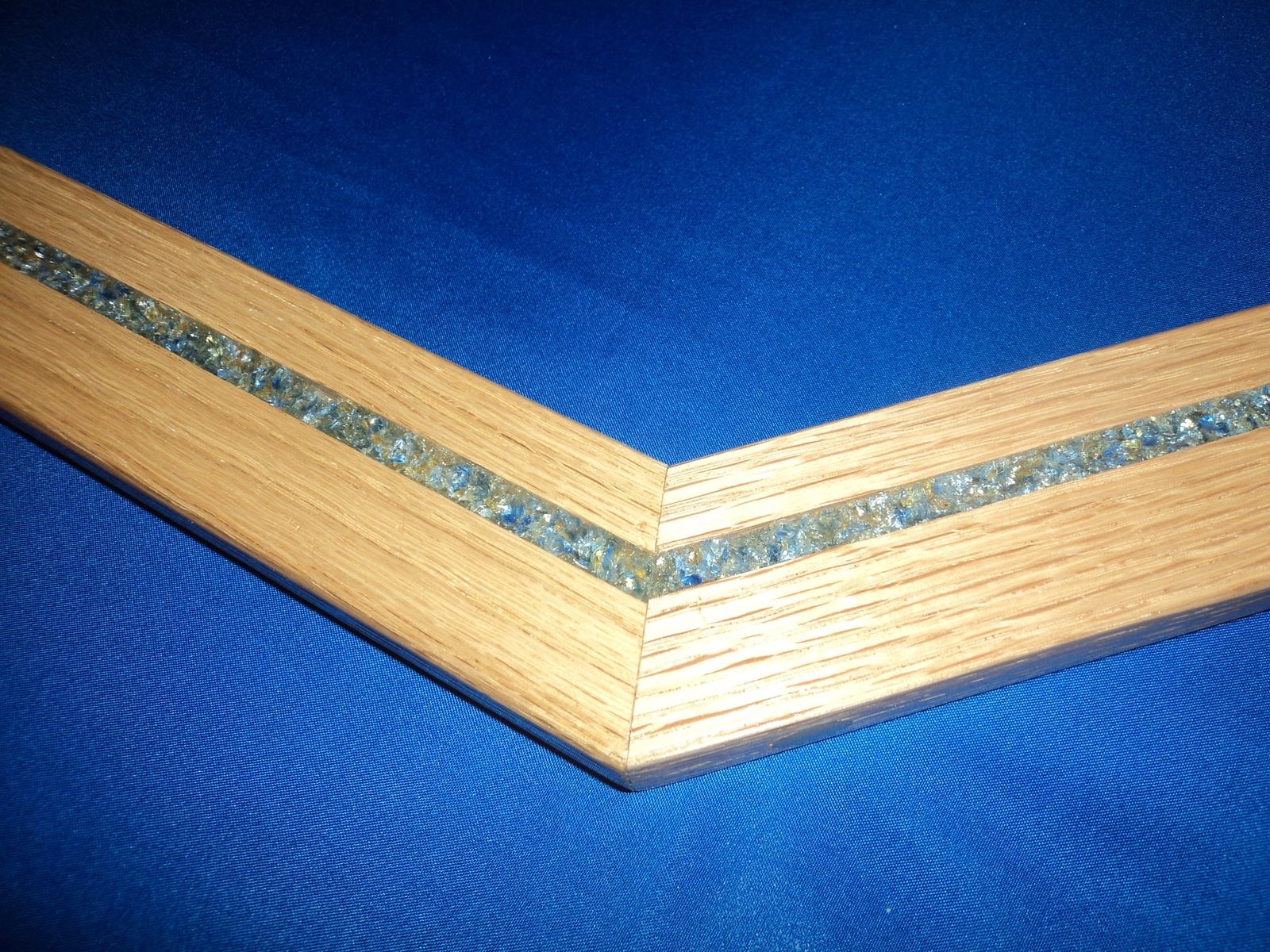 Handmade Custom Glass Panel Frame by Sandman Woodworks