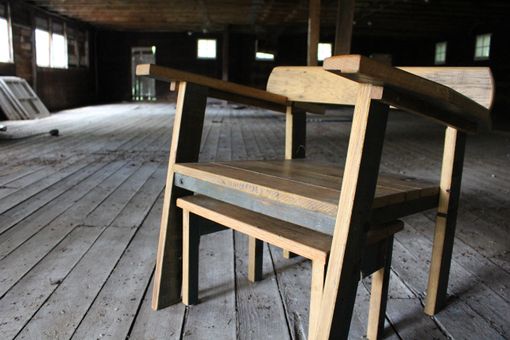 Custom Made Reclaimed Oak Mid Century Modern Inspired Chair ... Amelia