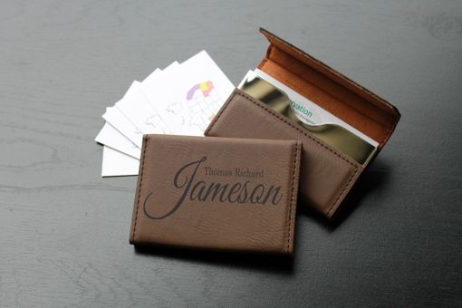 Custom Made Custom Business Card Holder --Bch-Db-Thomas Richard Jameson