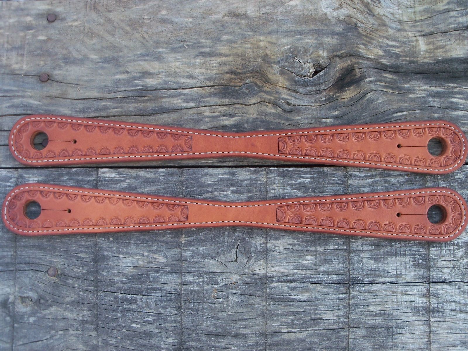 Custom Handmade Slobber Straps by Hubbard Leather