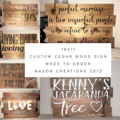 Custom Made 16x11 Cedar- Made To Order, Custom Wood Sign