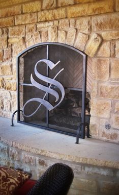 Custom Made Metal Fireplace Screen