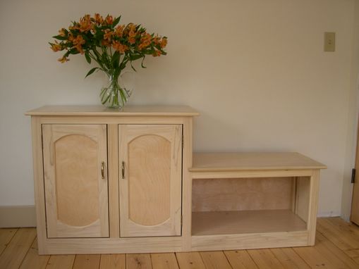 Custom Made Entryway Cabinet And Bench