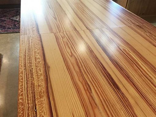 Custom Made Reclaimed Longleaf Pine Farm Extension Table