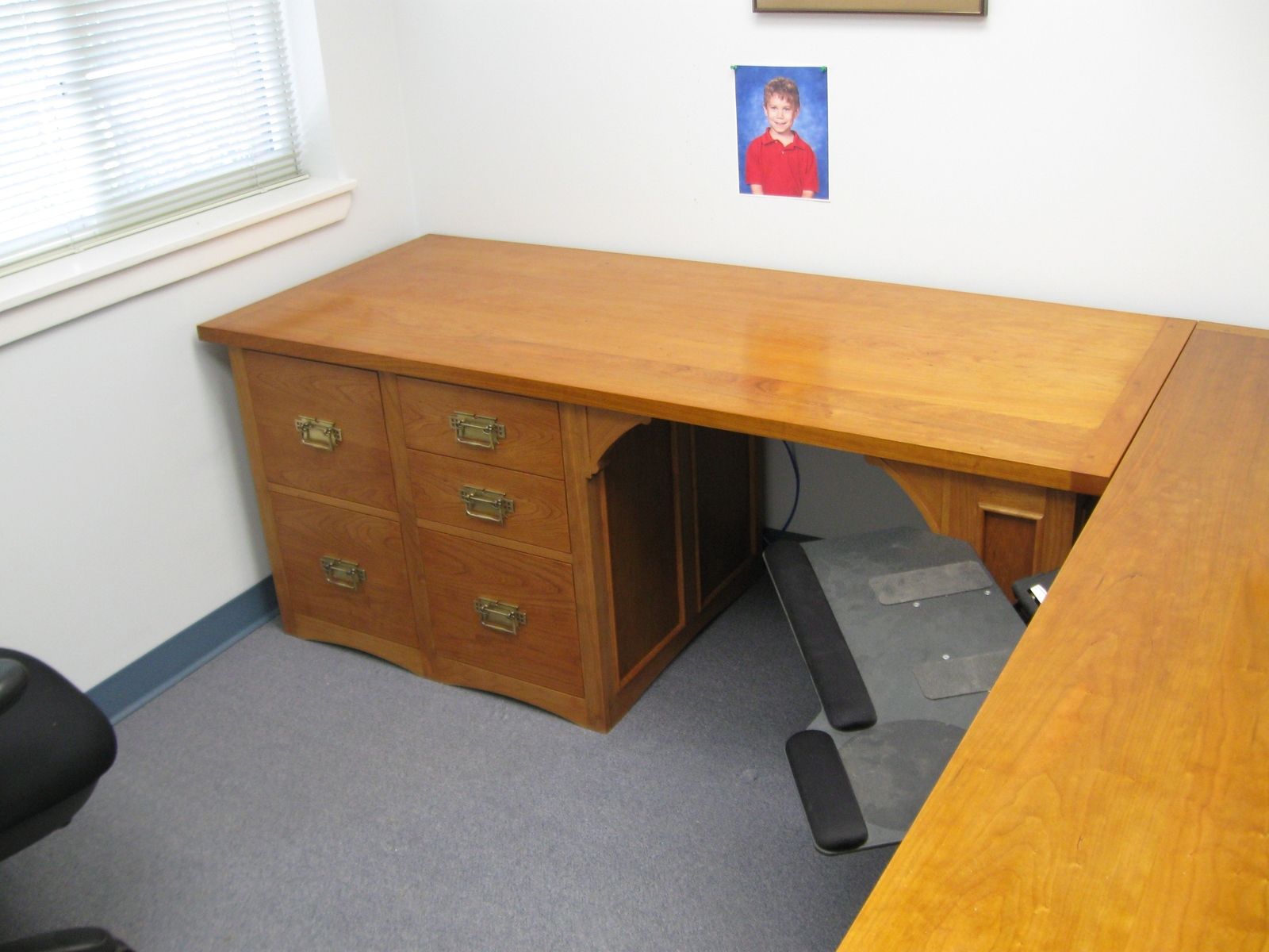 Hand Made Custom Office Desk For Cpa by Bryant White Fine ...