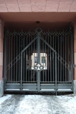 Custom Made Gates. Blacksmith Forged Double Gates.