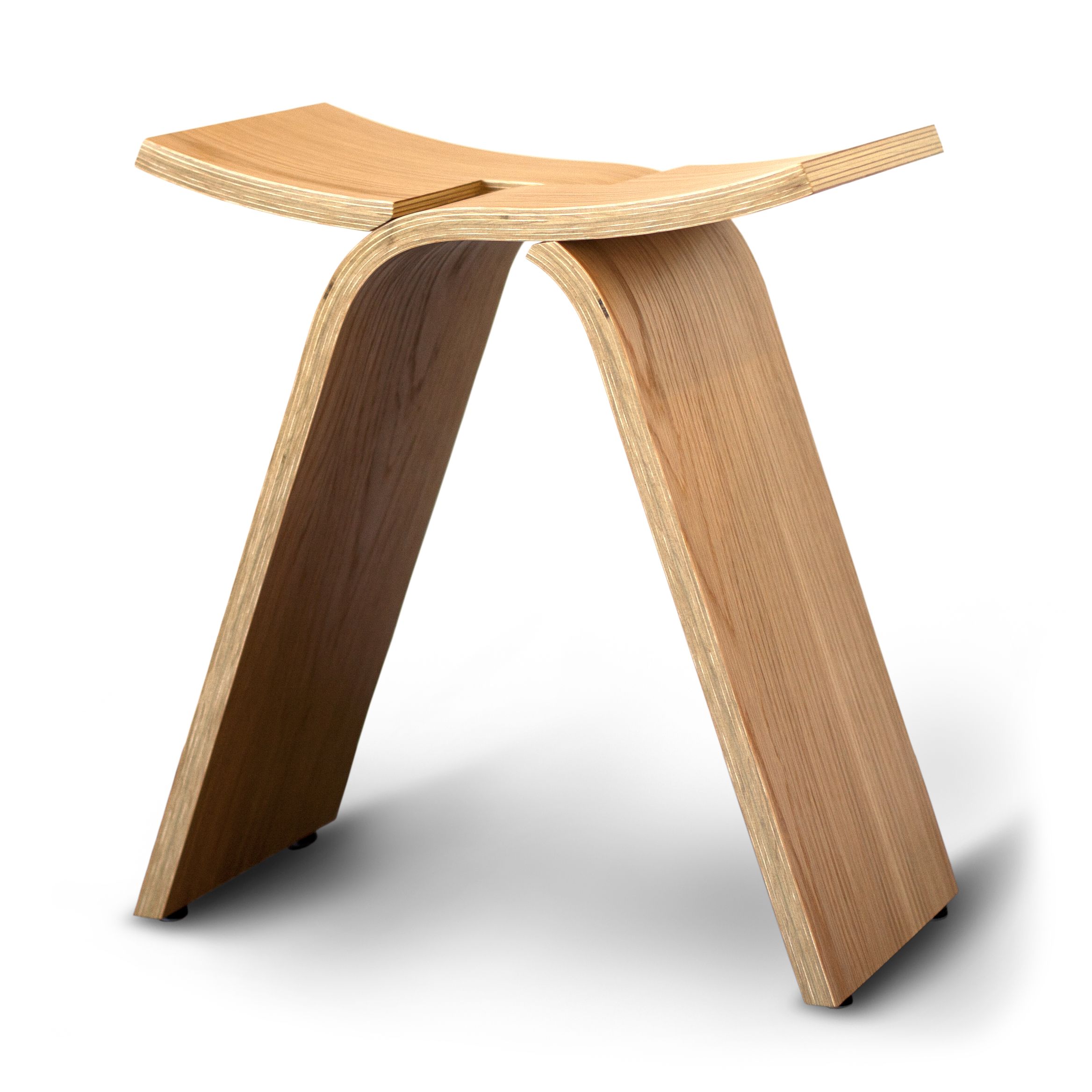 Buy a Custom Made Interlochen Bent Plywood Stool, made to order from