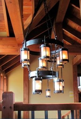 Custom Made Hand Forged Chandeliers, Lanterns And Drum Lights