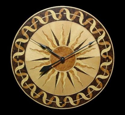 Custom Made Wooden Sun Clock