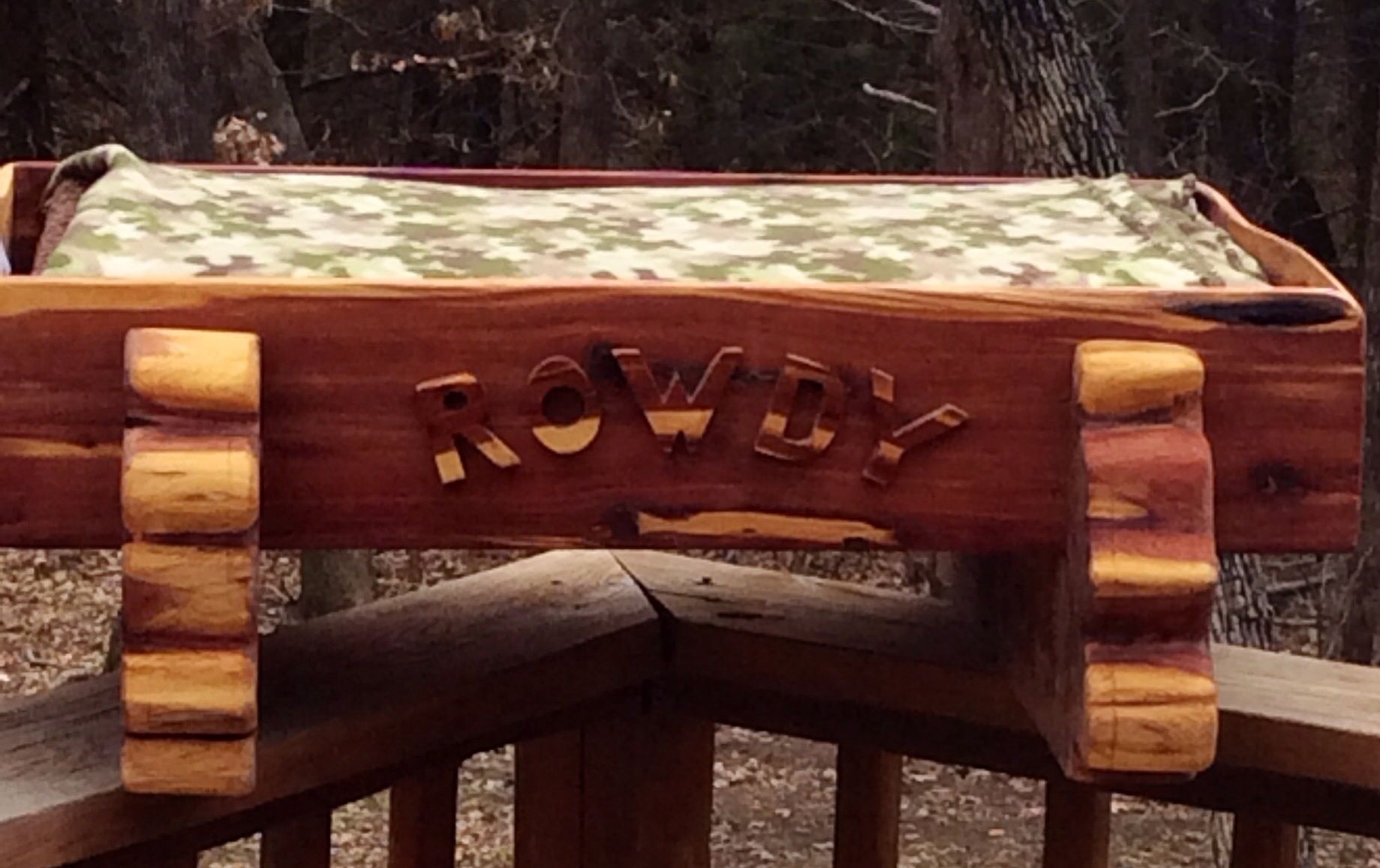 Hand Made Cedar Dog Bed by Jordan Creek Woodworks