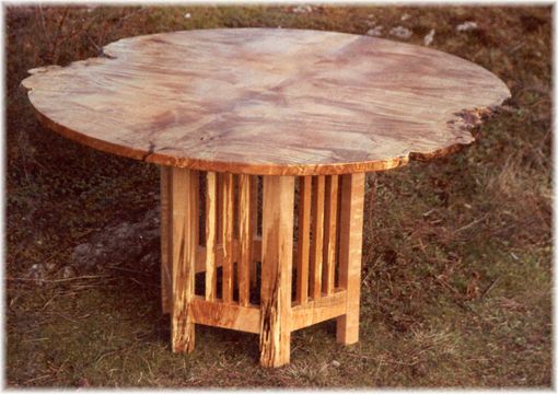 Custom Made Maple Burl Dining Table