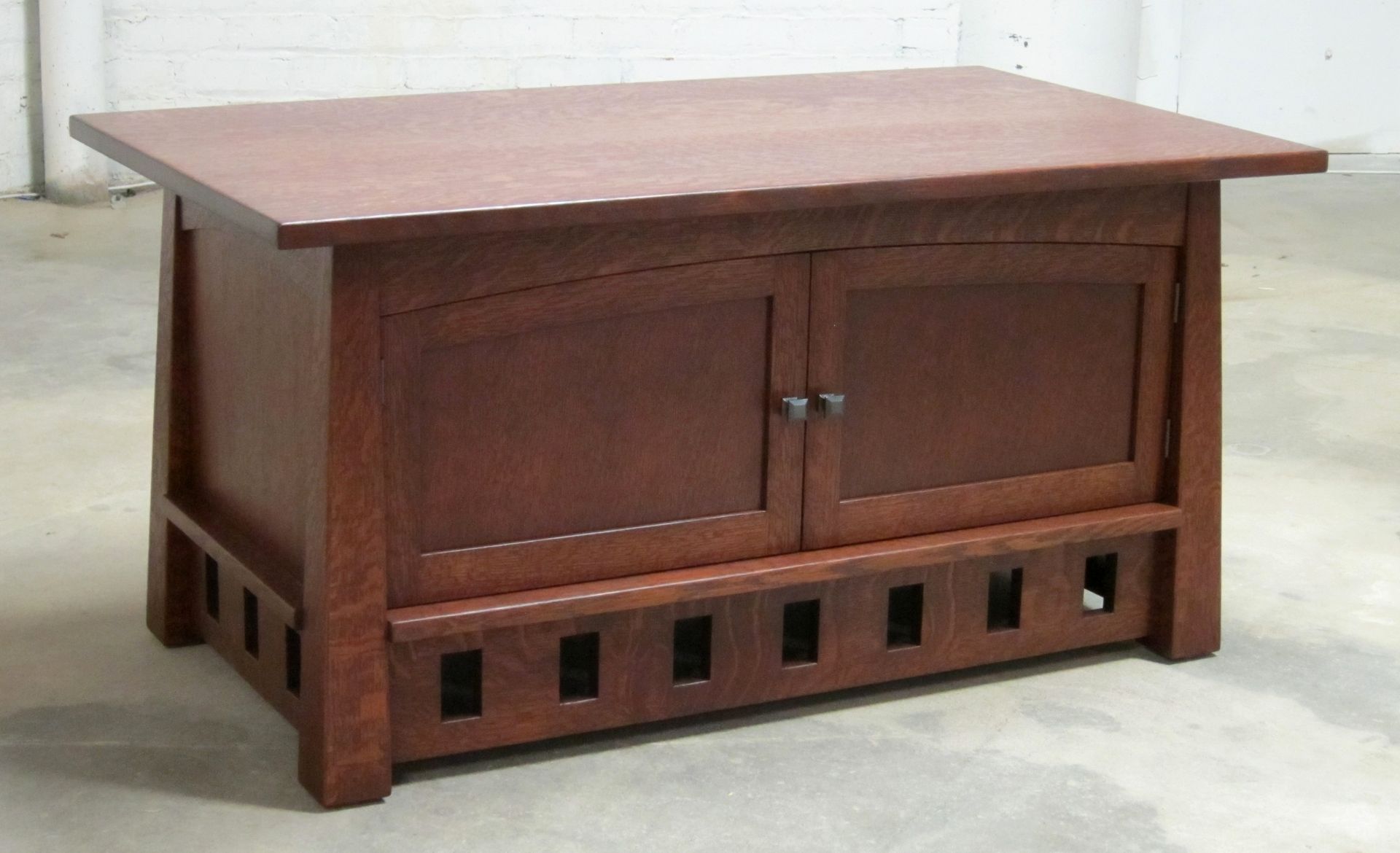 Handmade Arts And Crafts Pagoda Coffee Table And Blanket Chest throughout Coffee Table With Blanket Storage