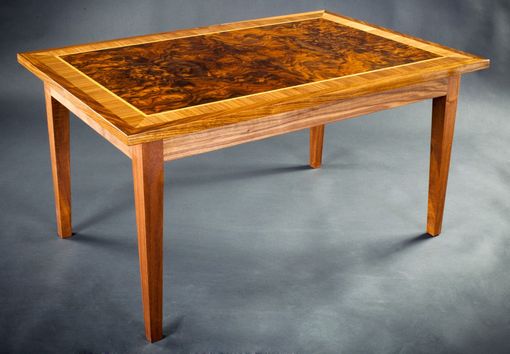 Custom Made Walnut Burl Coffee Table