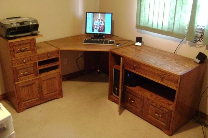 Handmade Computer Desk by Fine Root Woodworking 